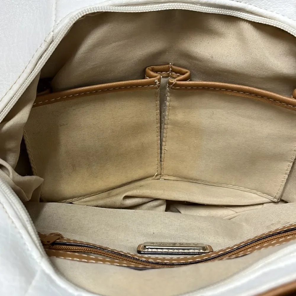 ROSETTTI WHITE & BROWN HOBO BAG